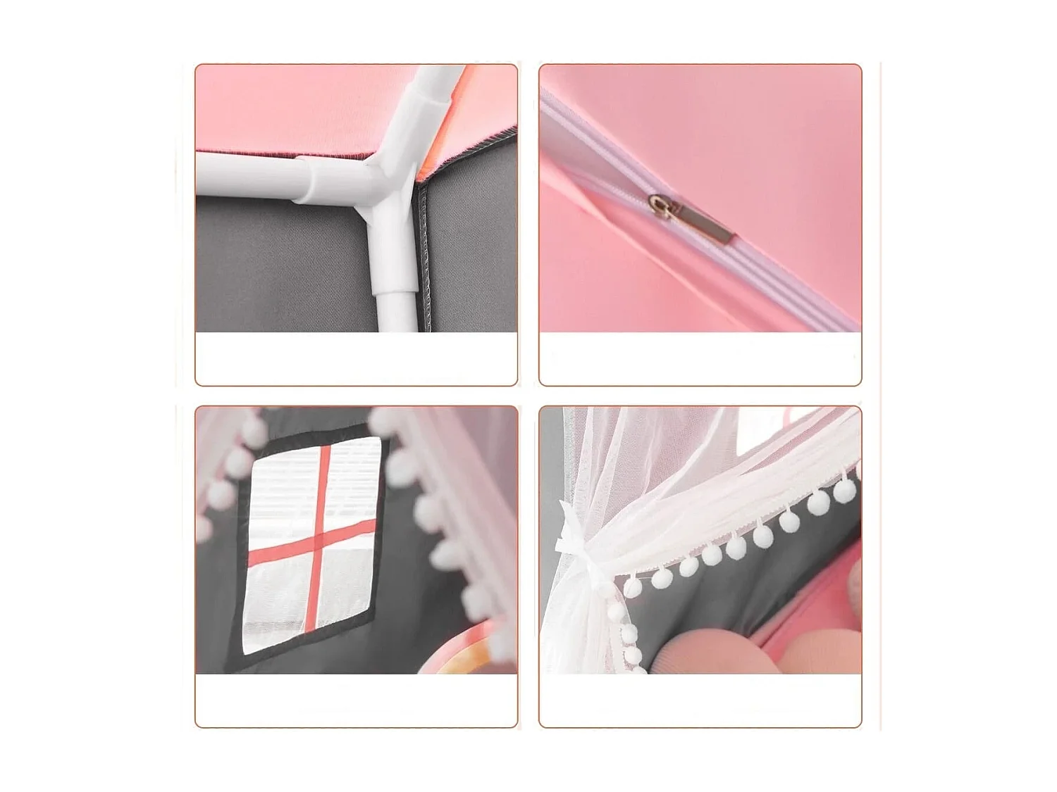 Tente pour enfants avec tapis de sol en coton