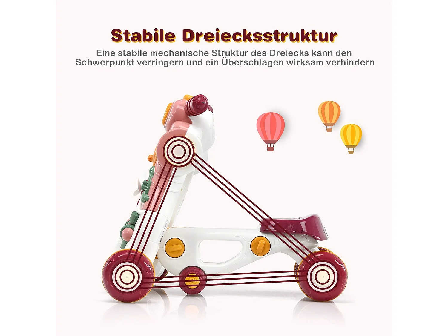 3 in 1 Lauflernwagen Lauflernhilfe