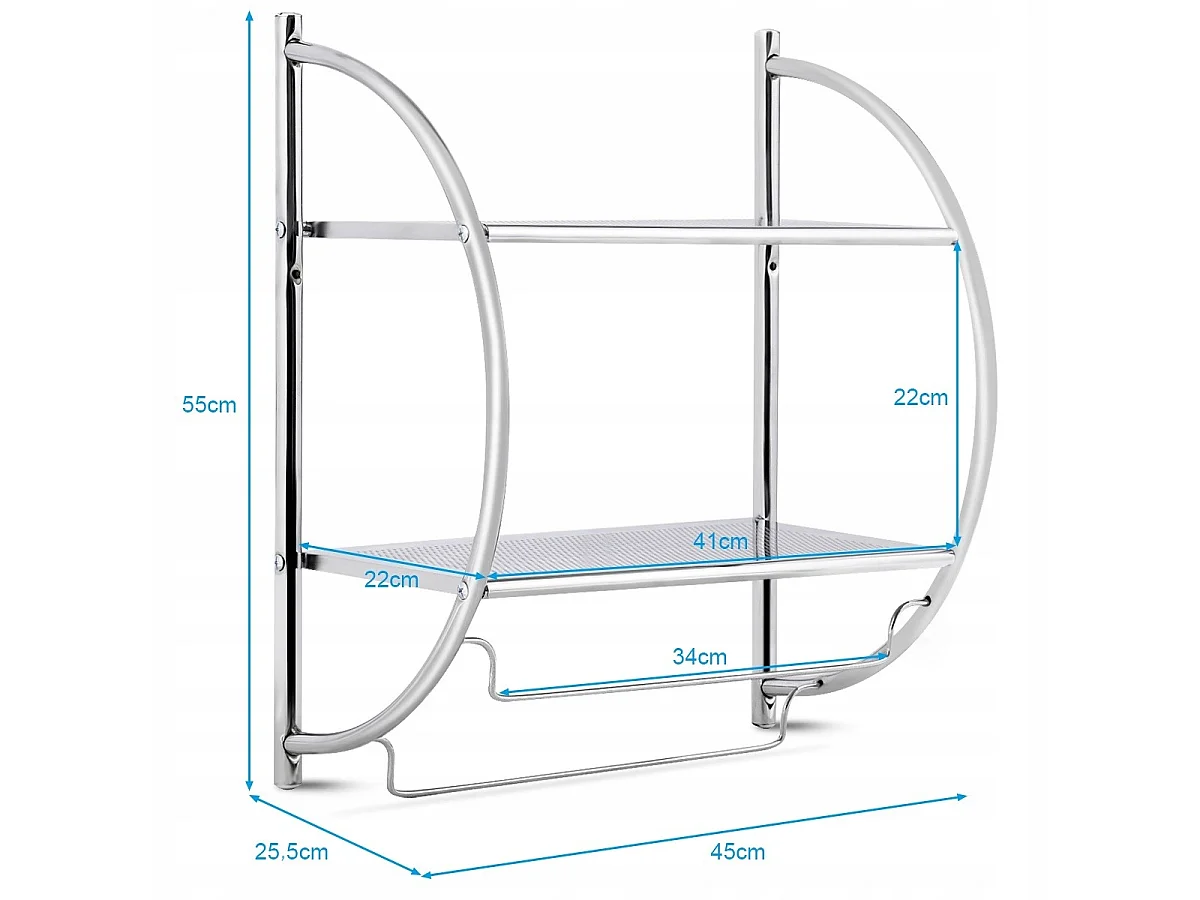 WANDREGAL FÜR DAS BADEZIMMER – HANDTUCHHALTER