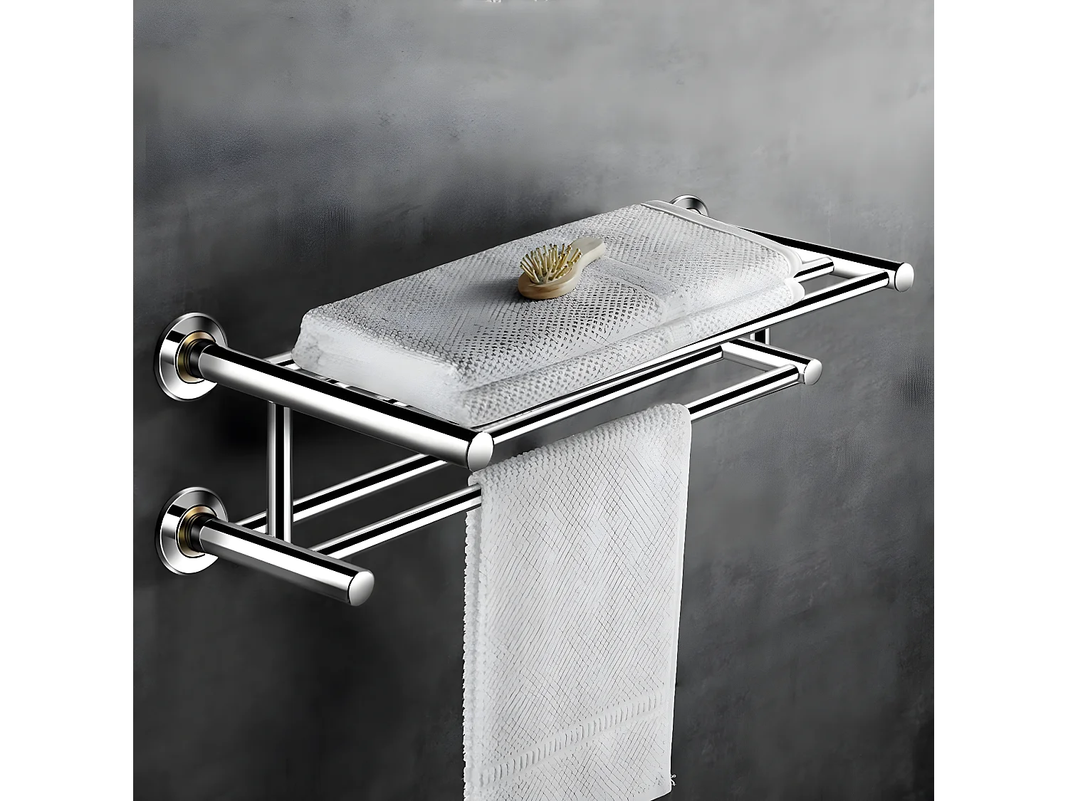 Handtuchablage aus Edelstahl