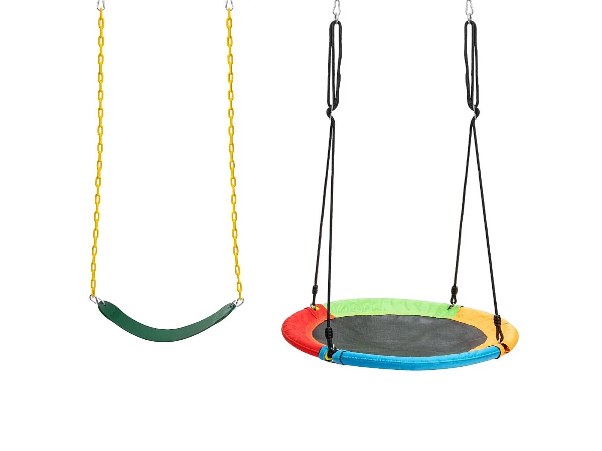 Lot de 2 balançoires, cordes réglables Balançoire de jardin