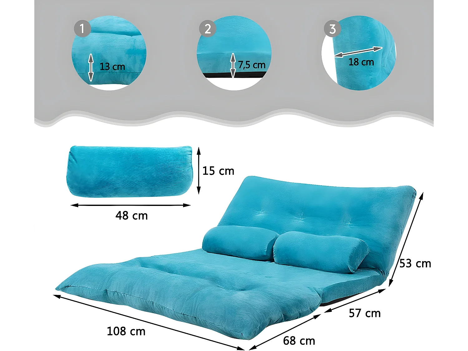 Bodensofa klappbar TI87150