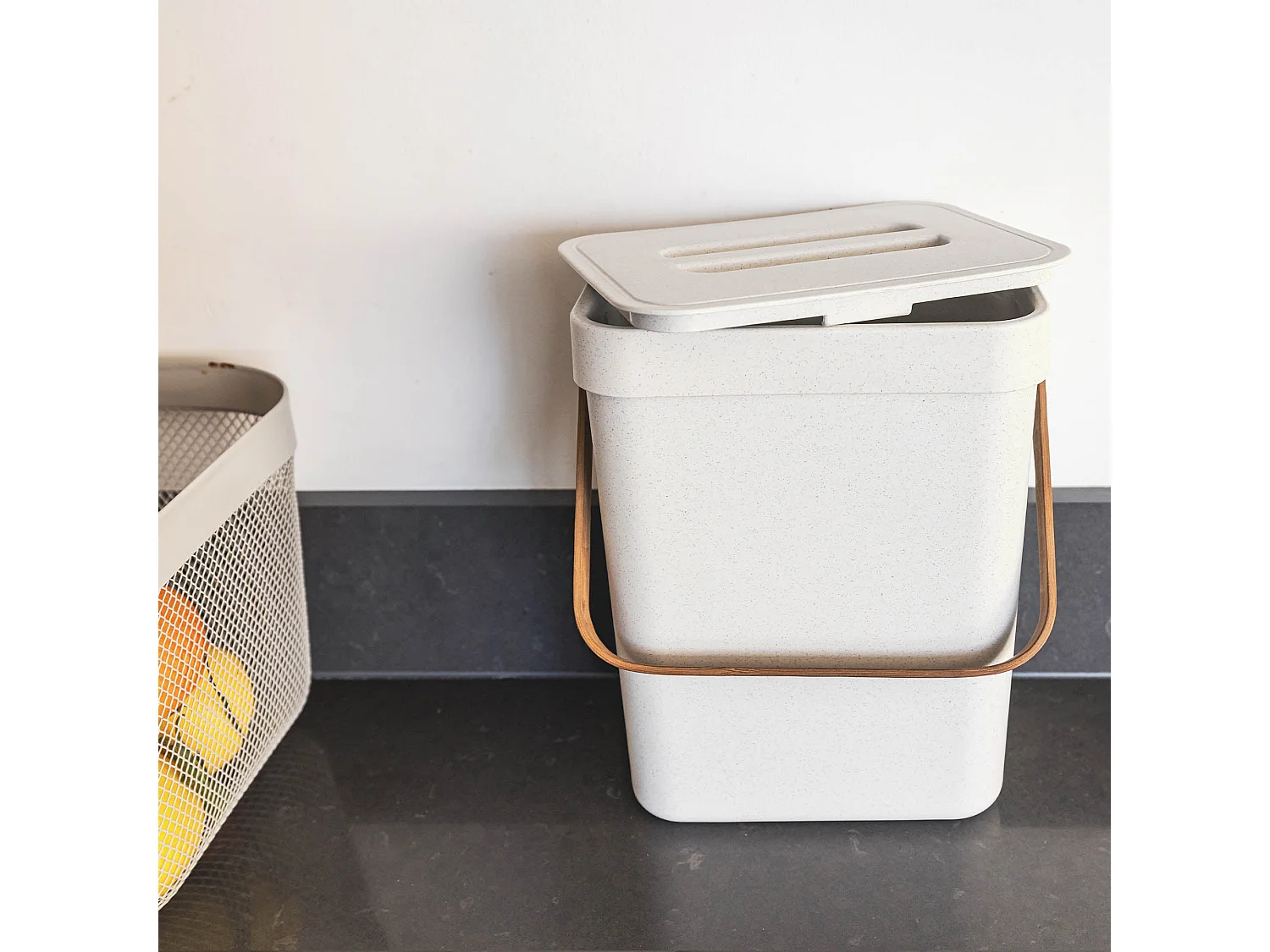 Poubelle de table BODEN Blanc Plastique recyclé 24.5cm