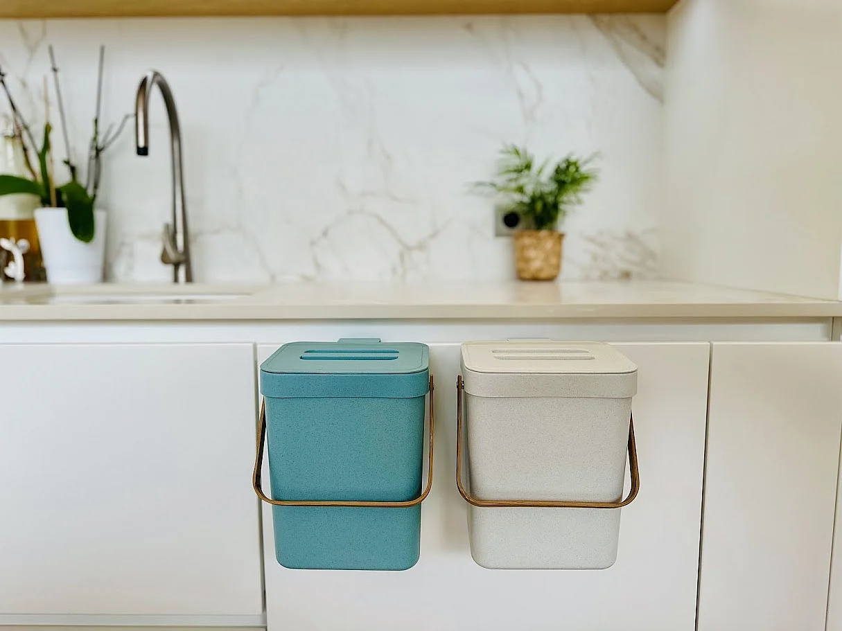 Poubelle de table BODEN Blanc Plastique recyclé 24.5cm