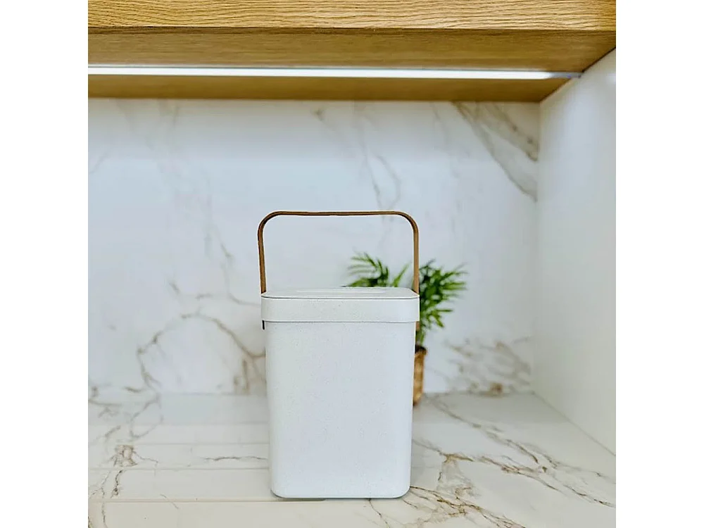 Poubelle de table BODEN Blanc Plastique 5L