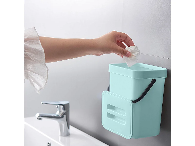 Poubelle de table BODEN Bleu Plastique recyclé H24,5 cm