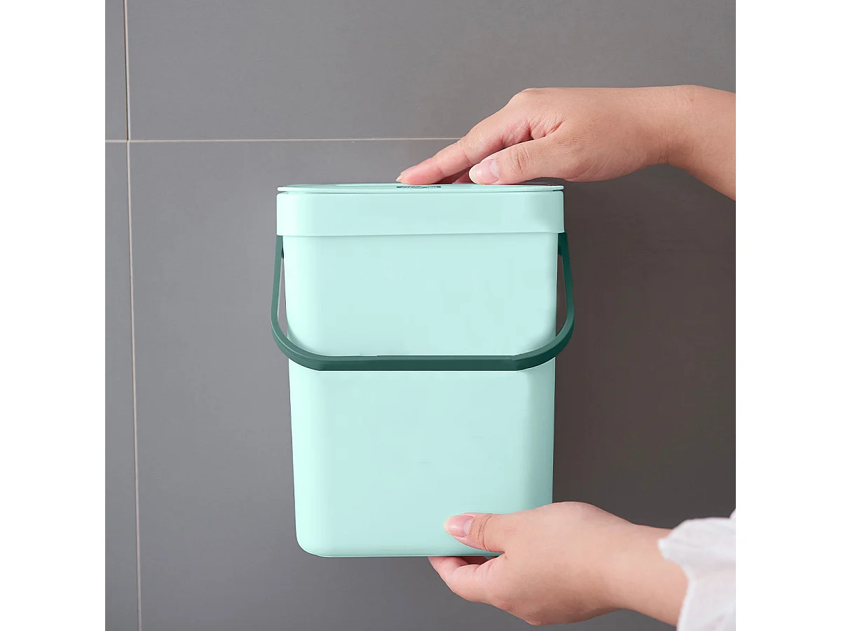 Poubelle de table BODEN Bleu Plastique recyclé H24,5 cm