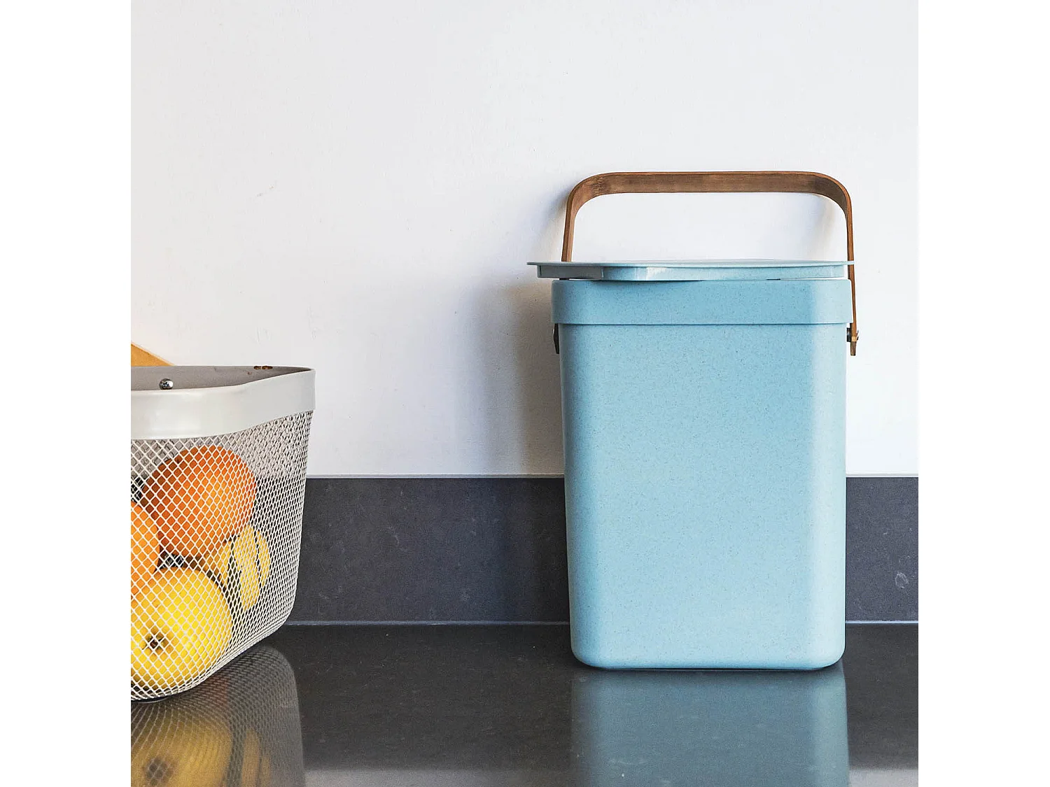 Poubelle de table BODEN Bleu Plastique 5L