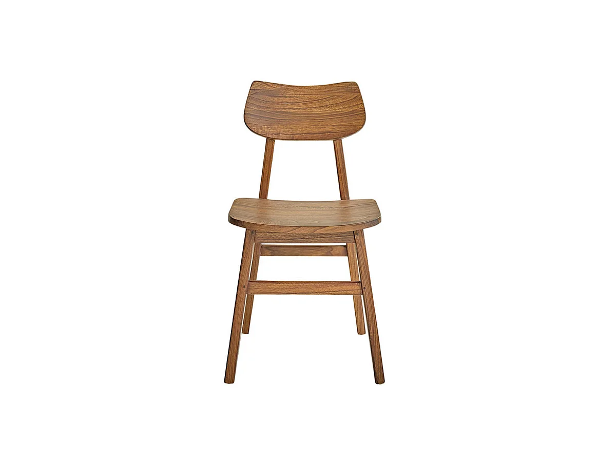 Silla de mindi macizo acabado nogal