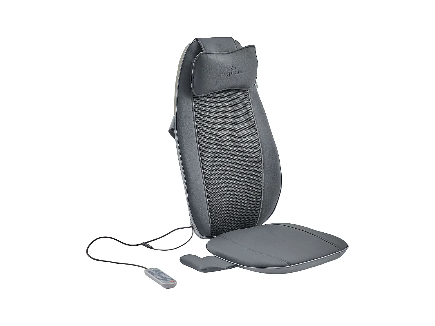 Shiatsu-massagestol i grå kunstlæder - APASIA