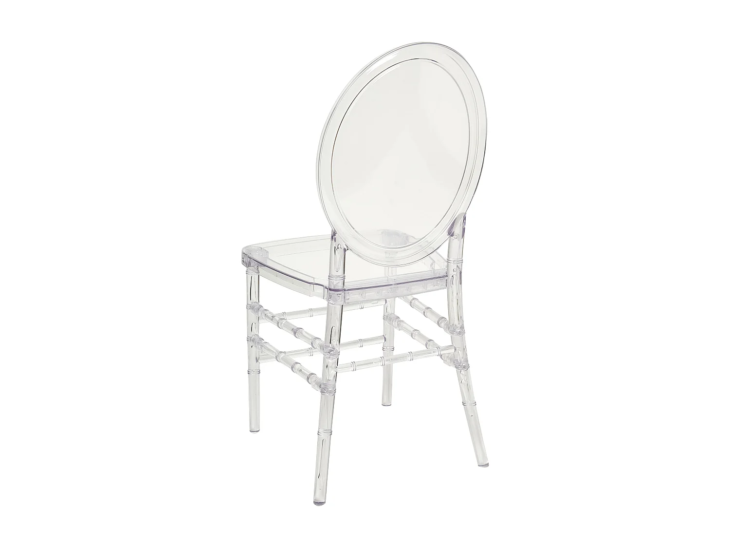 Conjunto de 2 cadeiras de jantar MONTROSE Transparente