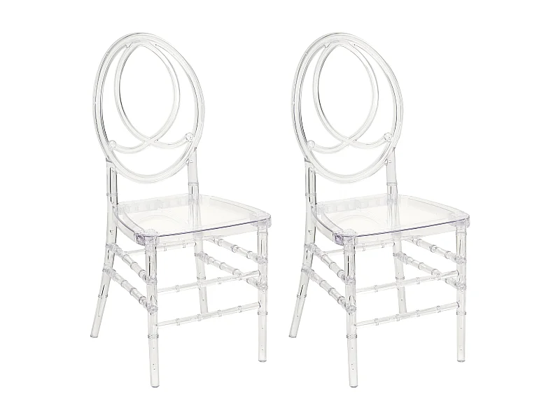 Set van 2 eetkamerstoelen MIDWAY Transparant