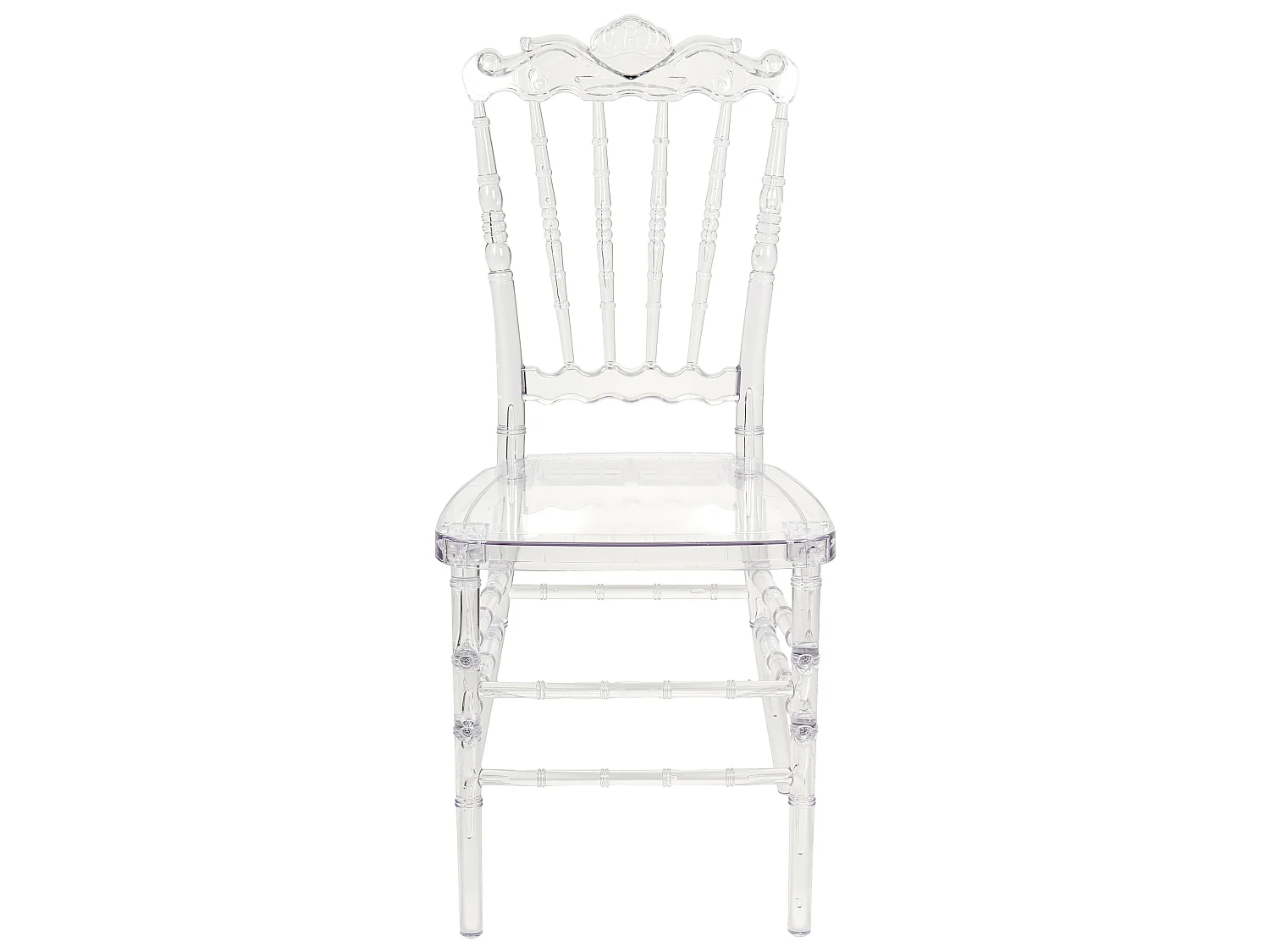 Lot de 2 chaises de salle à manger MENDON Transparent