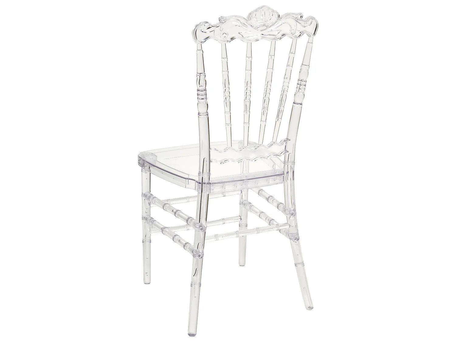 Lot de 2 chaises de salle à manger MENDON Transparent
