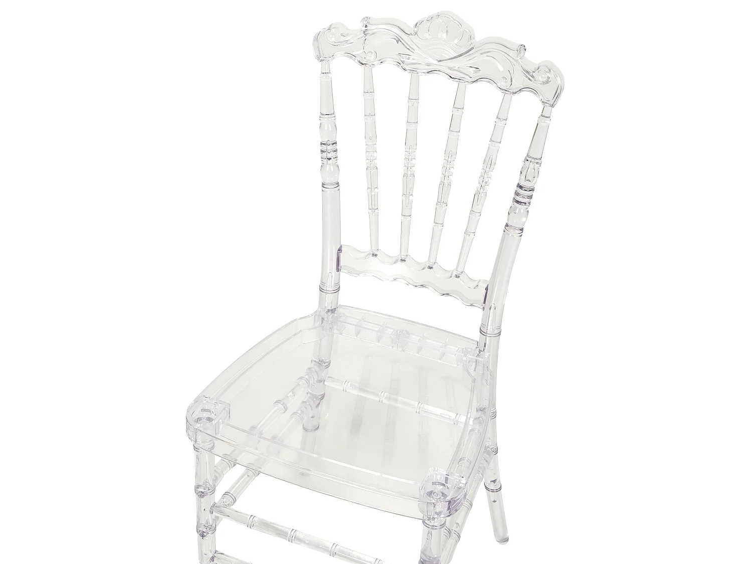 Lot de 2 chaises de salle à manger MENDON Transparent