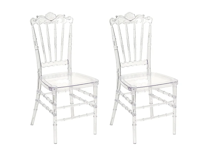 Set van 2 eetkamerstoelen MENDON Transparant