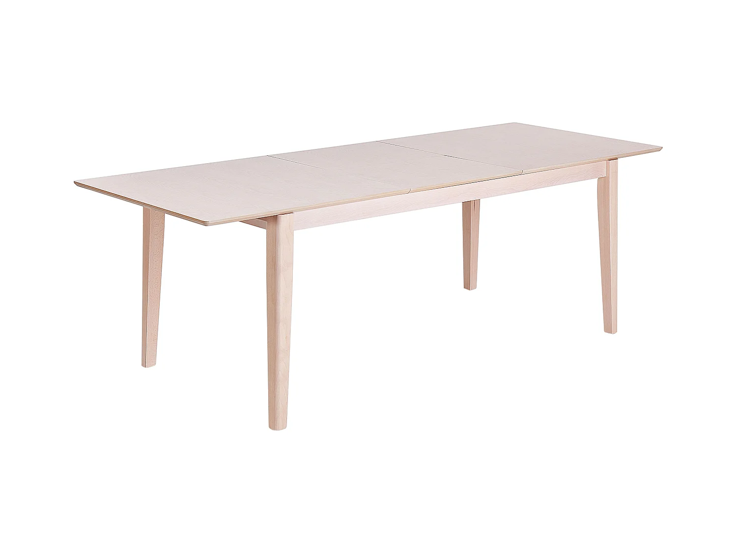 Table de salle à manger extensible CROSBY Hêtre clair 180/240 cm 90 cm
