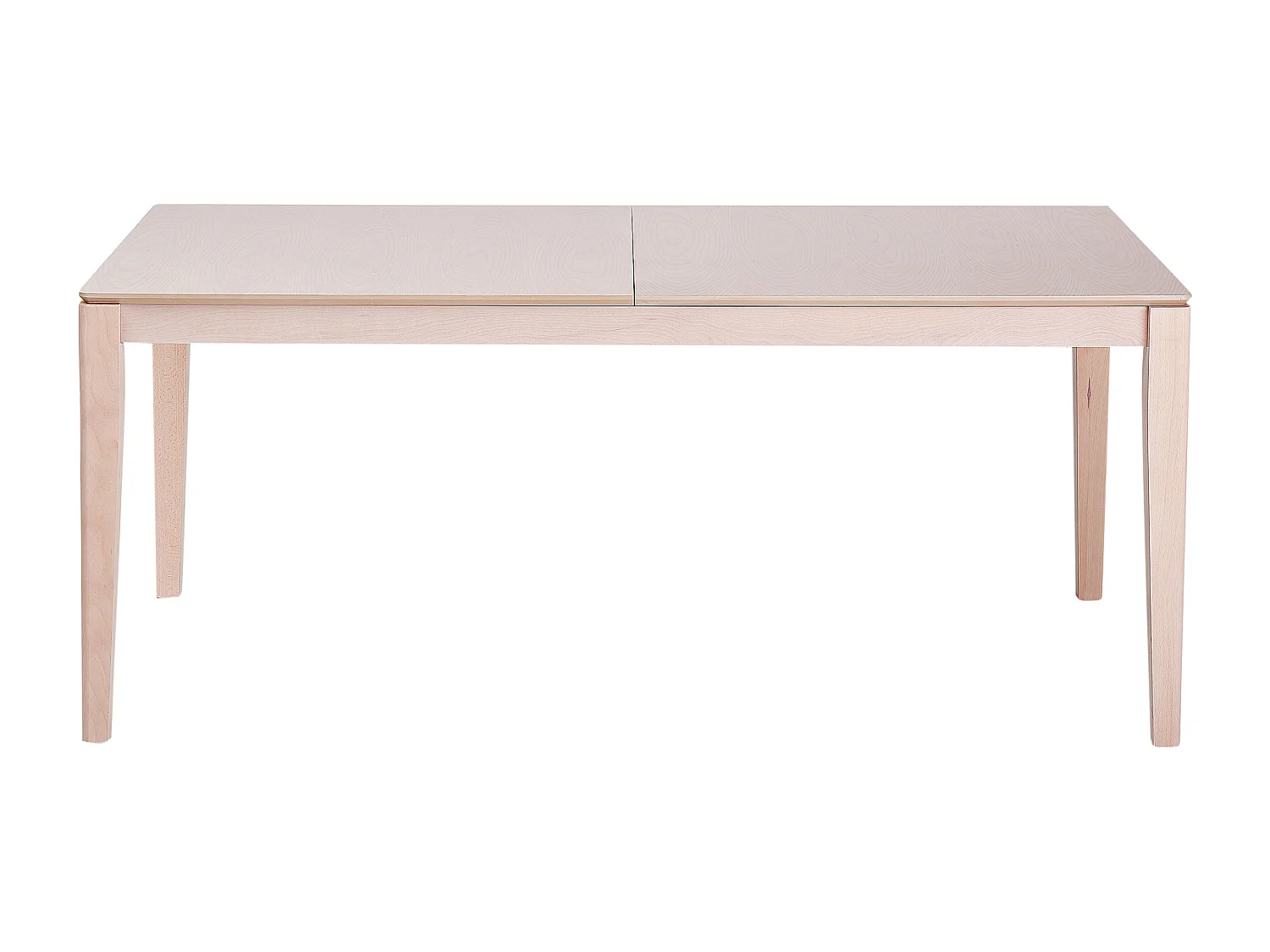 Table de salle à manger extensible CROSBY Hêtre clair 180/240 cm 90 cm