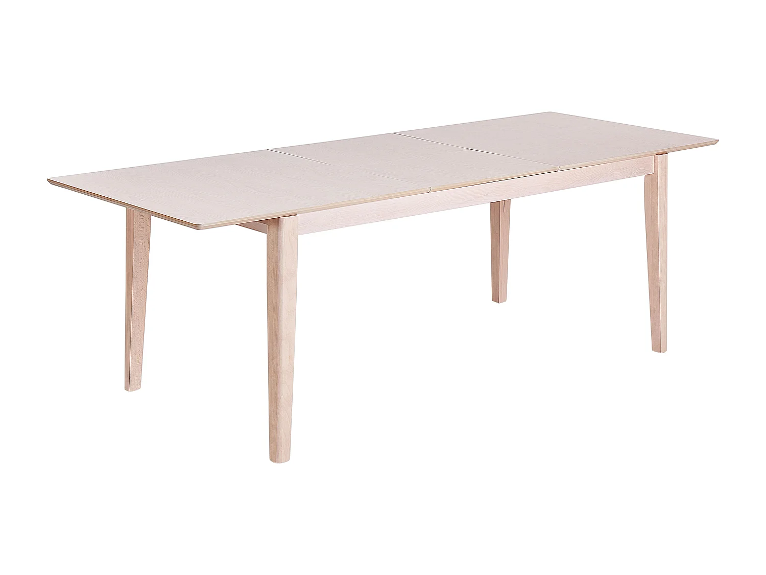 Mesa de comedor extensible CROSBY Haya clara 180/240 cm 90 cm