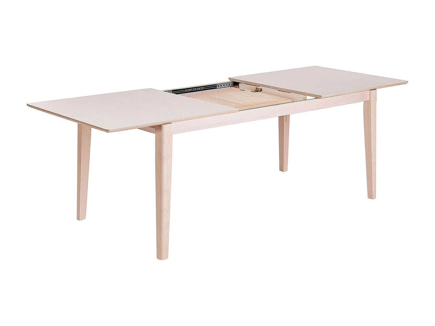 Mesa de comedor extensible CROSBY Haya clara 180/240 cm 90 cm