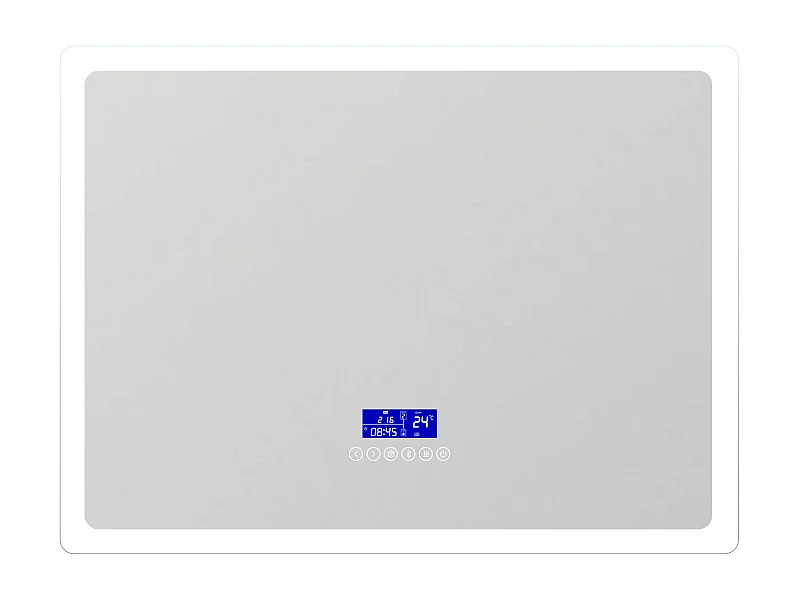 Aica Espejo de baño LED 80×60 cm, Bluetooth, Antivaho