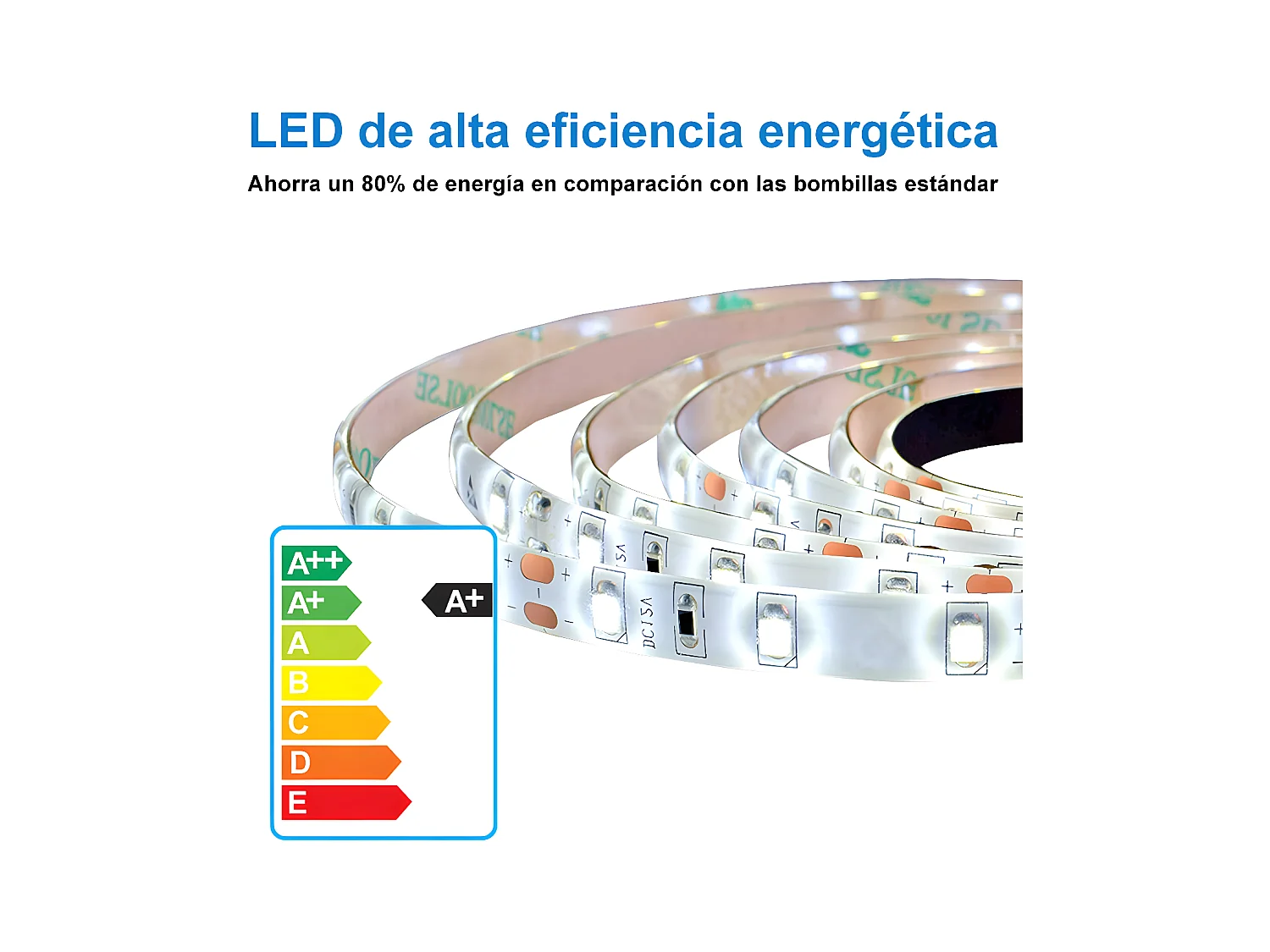 Aica Espejo de baño redondo LED 70cm con marco, antivaho, luminosidad regulable
