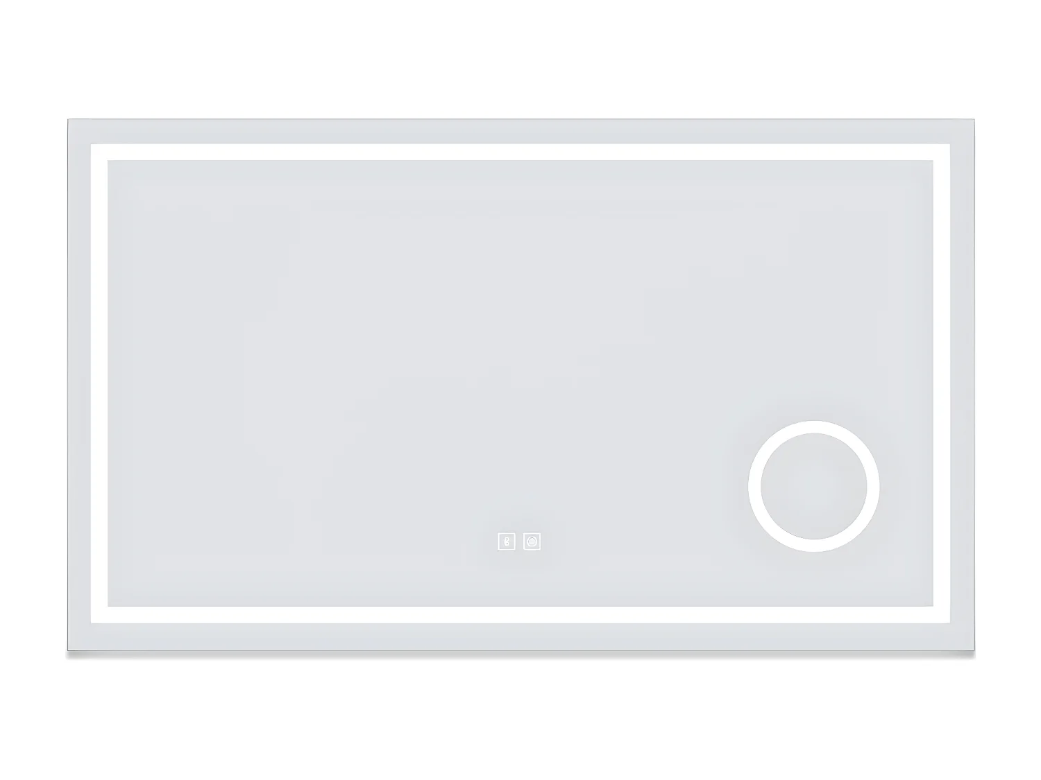 Aica Espejo de baño LED 160×80cm,Espejo de aumento,Bluetooth