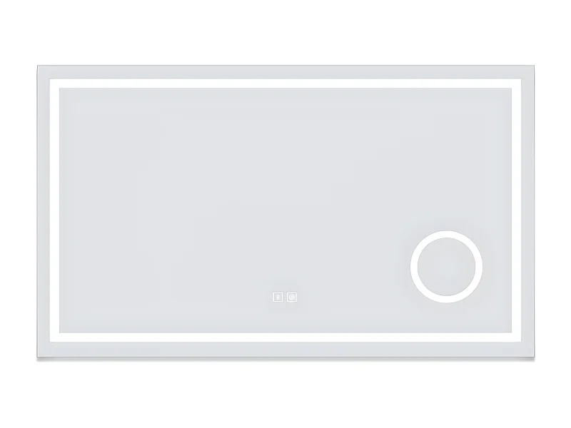 Aica Espejo de baño LED 160×80cm,Espejo de aumento,Bluetooth