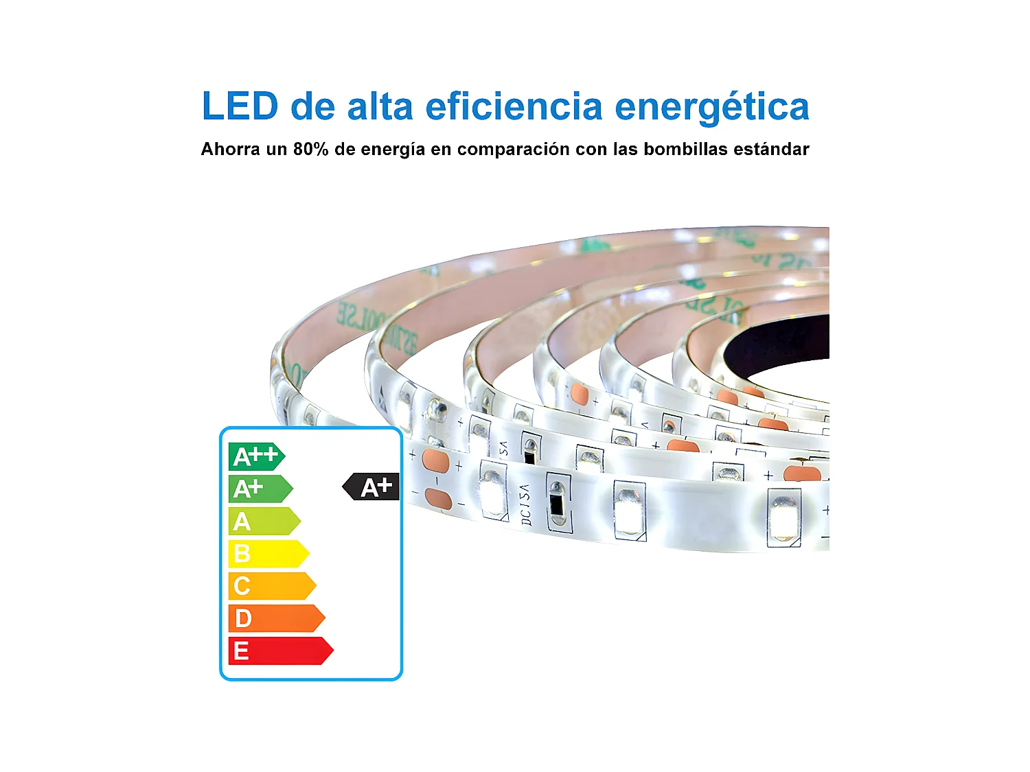 Aica Espejo de baño LED 80×60cm, antivaho, temperatura de tres colores regulable, función memoria