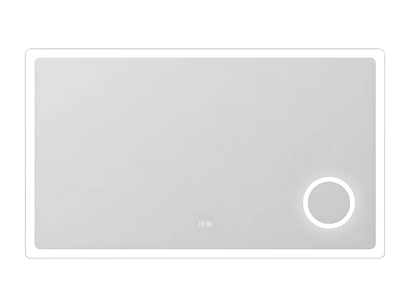 Aica Espejo de baño LED 120×70cm,Bluetooth,Espejo de aumento