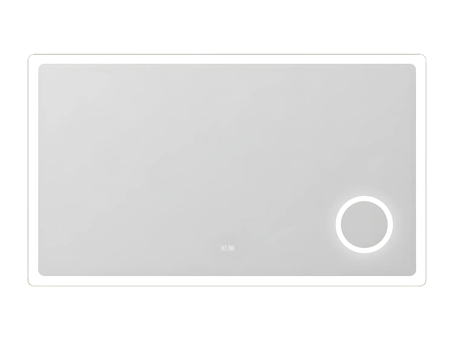 Aica Espejo de baño LED 120×70cm,Bluetooth,Espejo de aumento