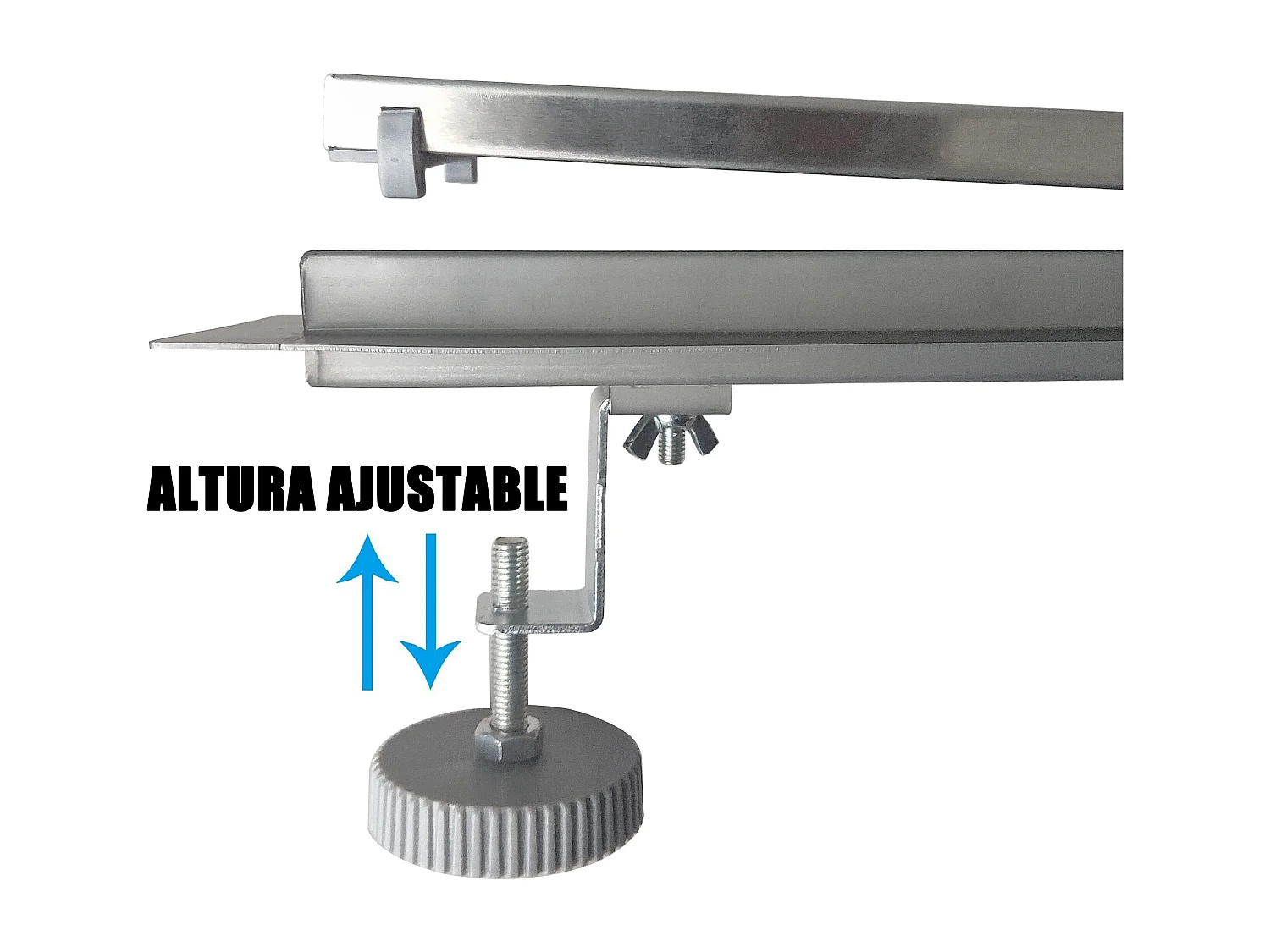 AICA Canaleta de Ducha de Acero Inoxidable, 60cm Panel 2 en 1 Doble Cara, Colador de Pelo Desagüe de Ducha