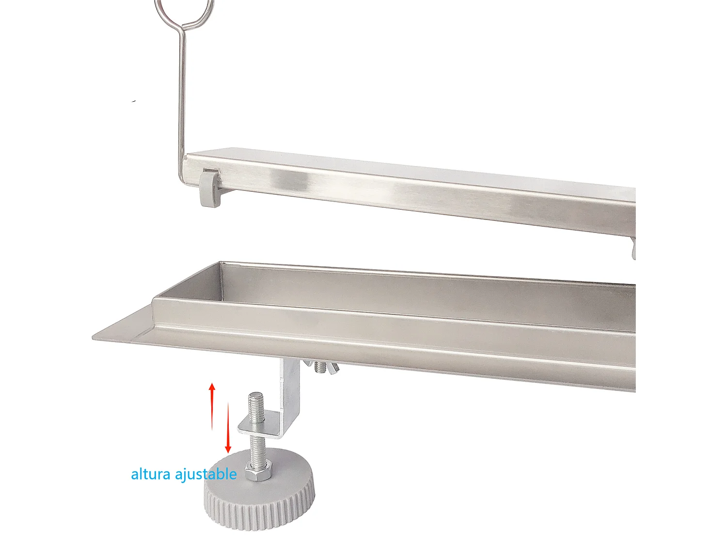 Desagüe de ducha 80cm de acero inoxidable 2 en 1 enlosable de doble cara antiolores