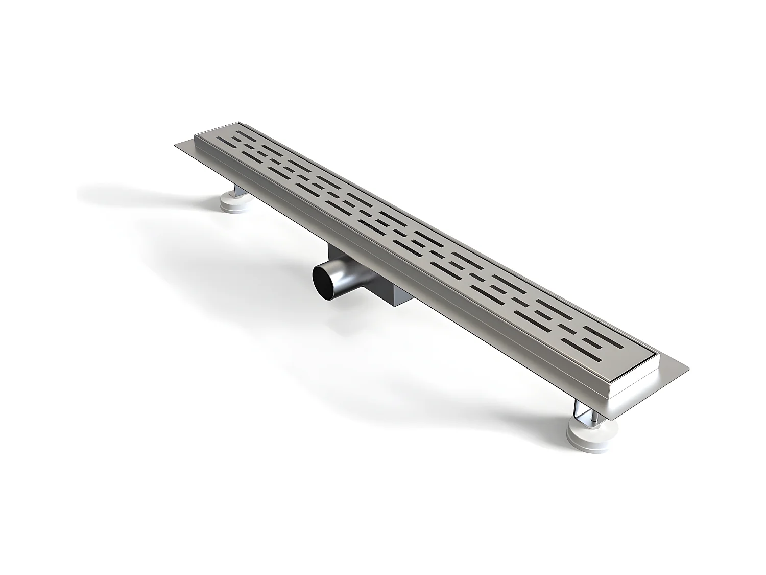 AICA Desagüe Lineal de acero inoxidable 80 cm canaleta con sifón antiolores, sumidero drenaje para baño