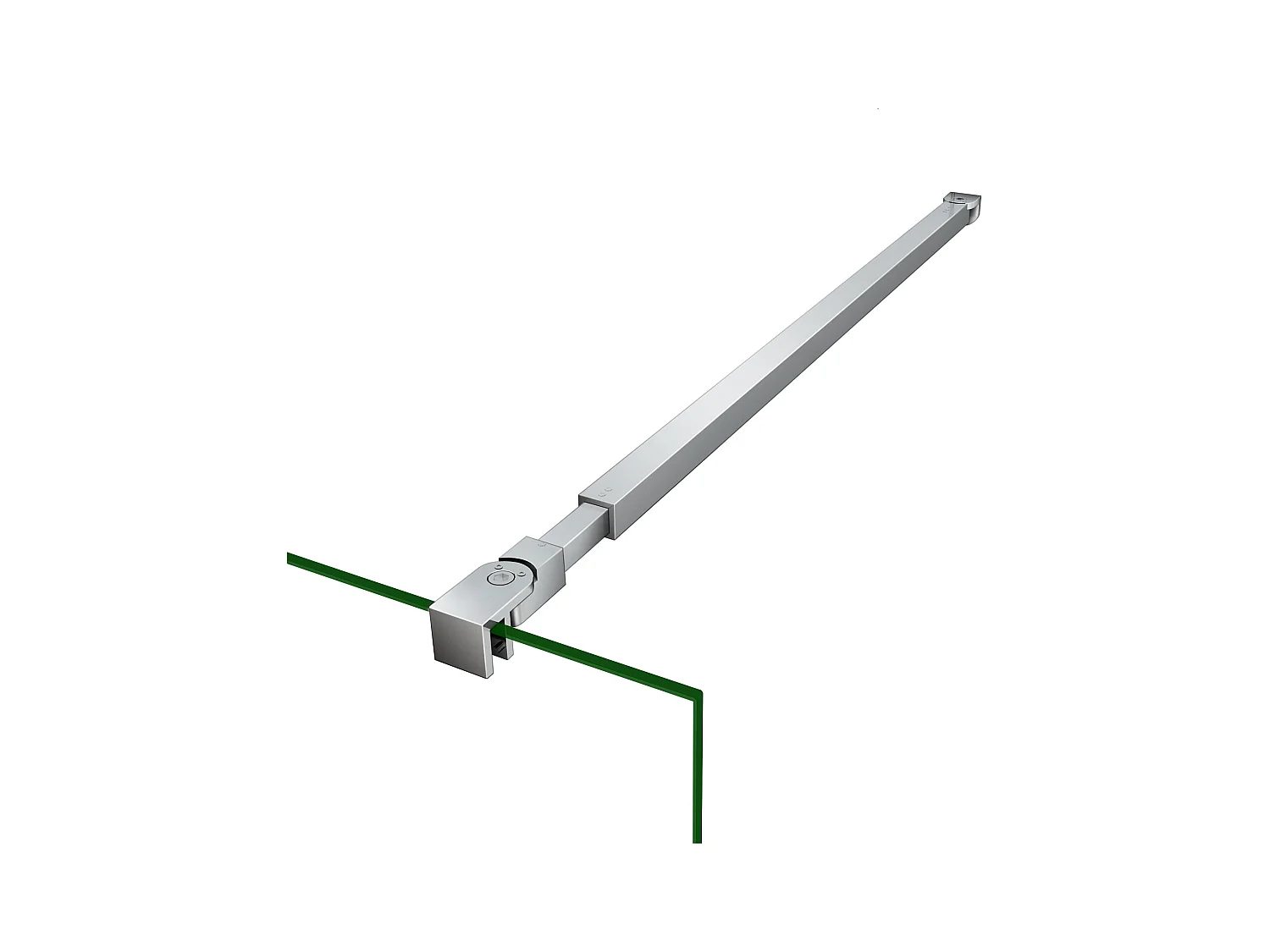 Barra de soporte de 73-120cm sujección para mamparas
