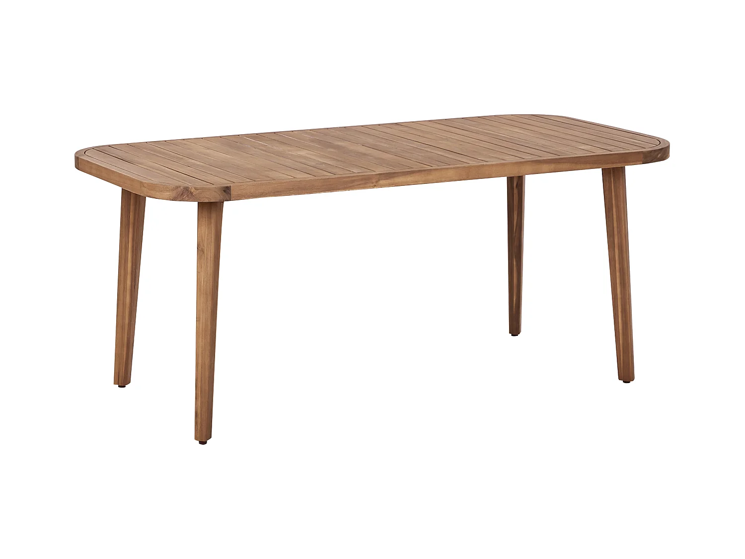 Table de salle à manger de jardin PARAGGI 180 cm 90 cm Bois d'acacia certifié Marron