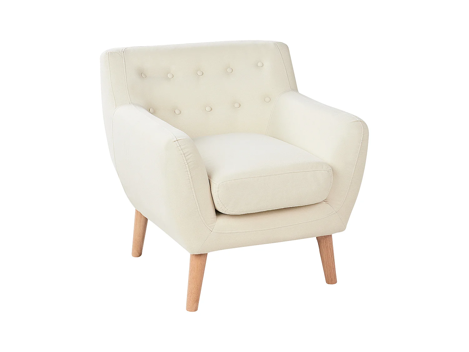 Fauteuil MOTALA Tissu Beige clair