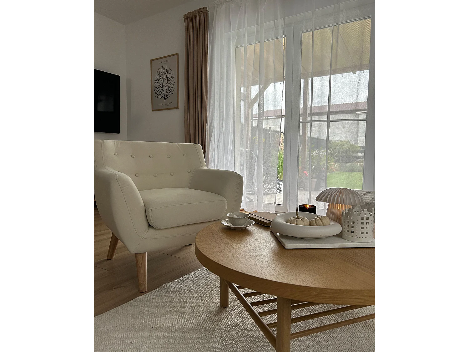 Fauteuil MOTALA Stof Lichtbeige