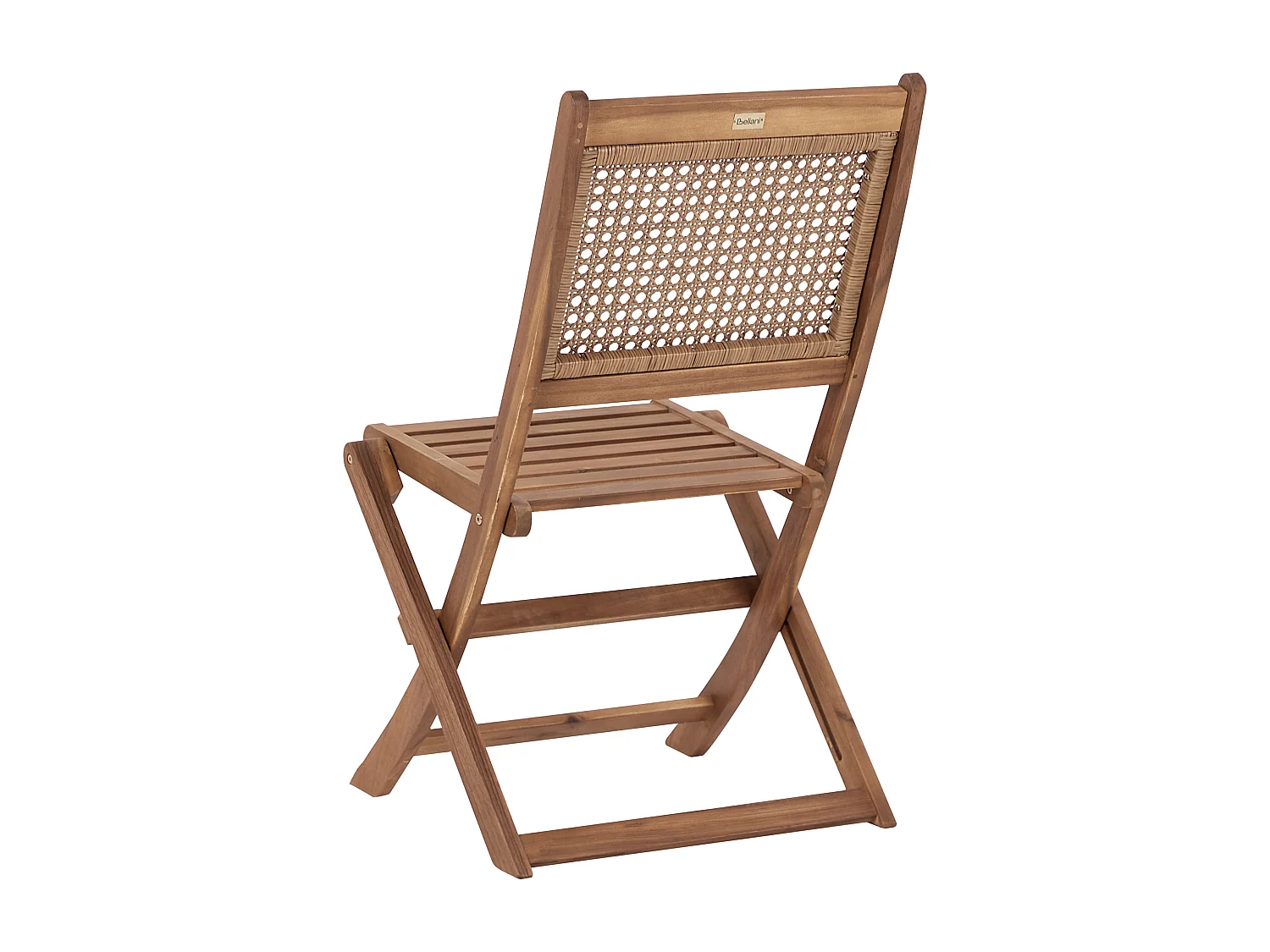 Lot de 4 chaises de jardin PARAGGI Bois d'acacia certifié Marron foncé