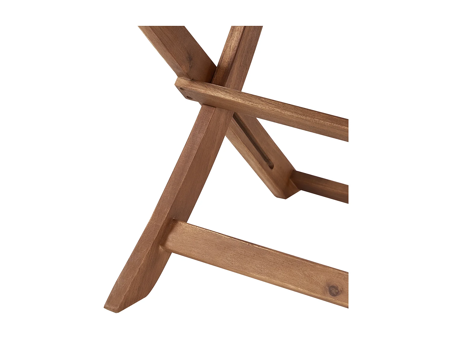 Lot de 4 chaises de jardin PARAGGI Bois d'acacia certifié Marron foncé