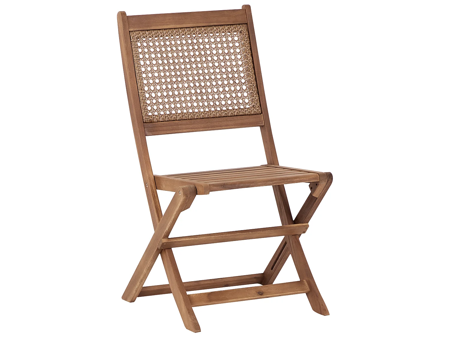 Set van 4 tuinstoelen PARAGGI Donkerbruin