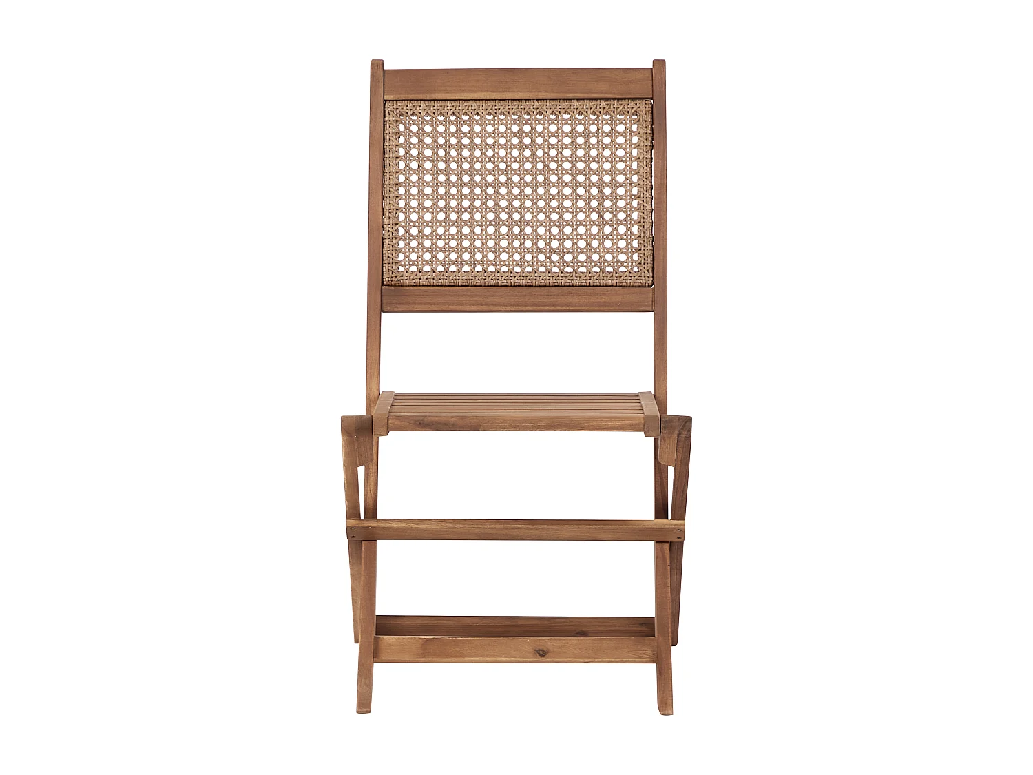 Zestaw 2 krzeseł ogrodowych PARAGGI Certyfikowane drewno akacjowe Ciemnobrązowy