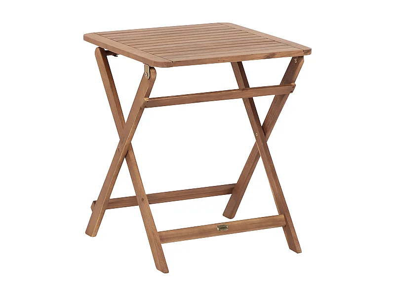 Table d'appoint pour le jardin PARAGGI Bois d'acacia certifié Marron Pliant