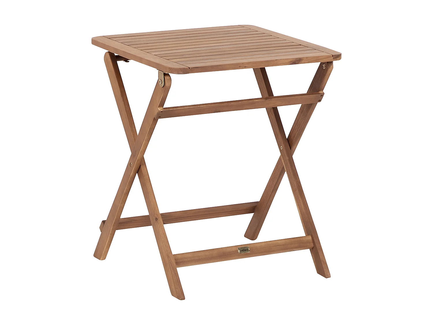 Table d'appoint pour le jardin PARAGGI Bois d'acacia certifié Marron Pliant