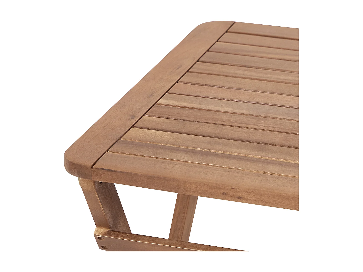 Table d'appoint pour le jardin PARAGGI Bois d'acacia certifié Marron Pliant