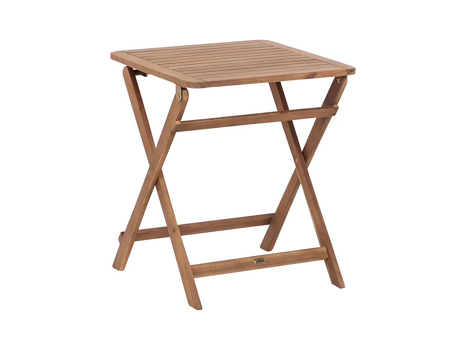 Garten Beistelltisch Akazienholz hellbraun klappbar Lattenoptik 60x60 cm Paraggi