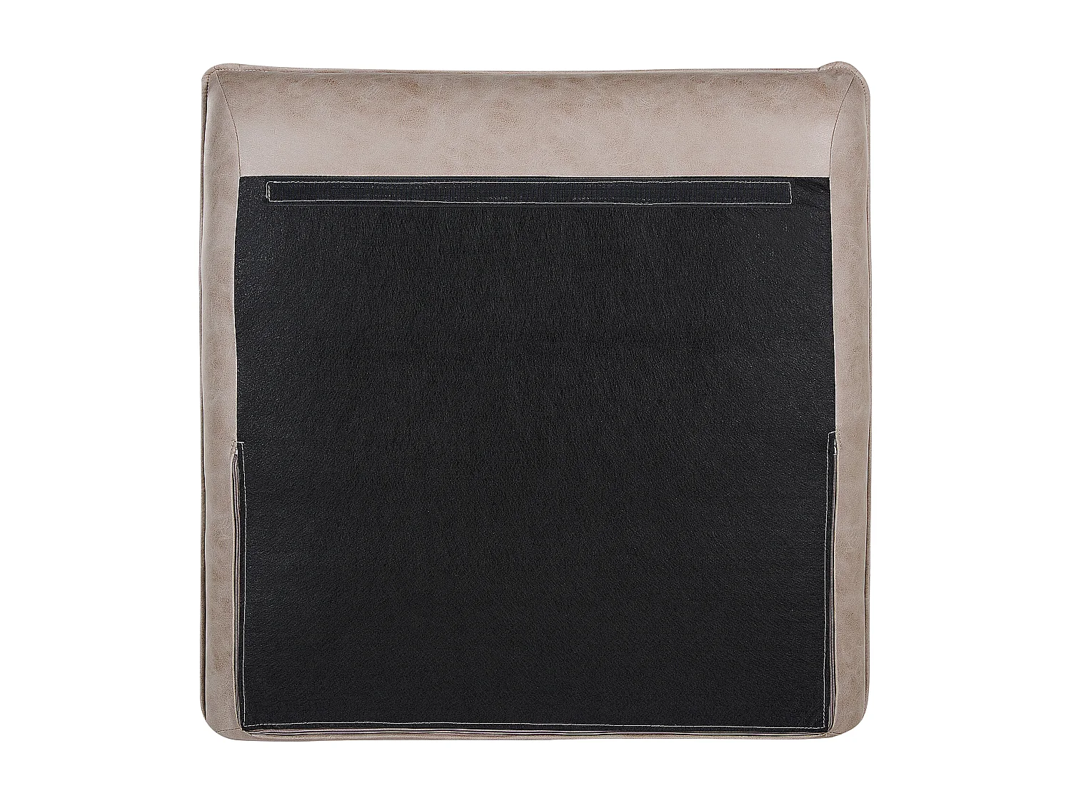 Hoekbank GALLO Kunstsuède Lichtbruin 3-zitter Rechterzijde