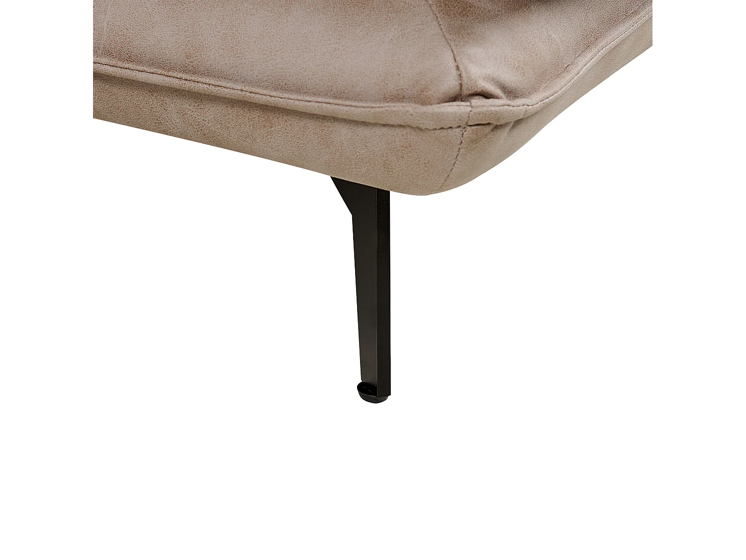 Hoekbank GALLO Kunstsuède Lichtbruin 3-zitter Rechterzijde