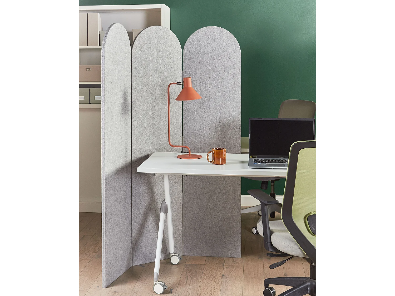Séparateur de bureau SLIMMY Gris clair