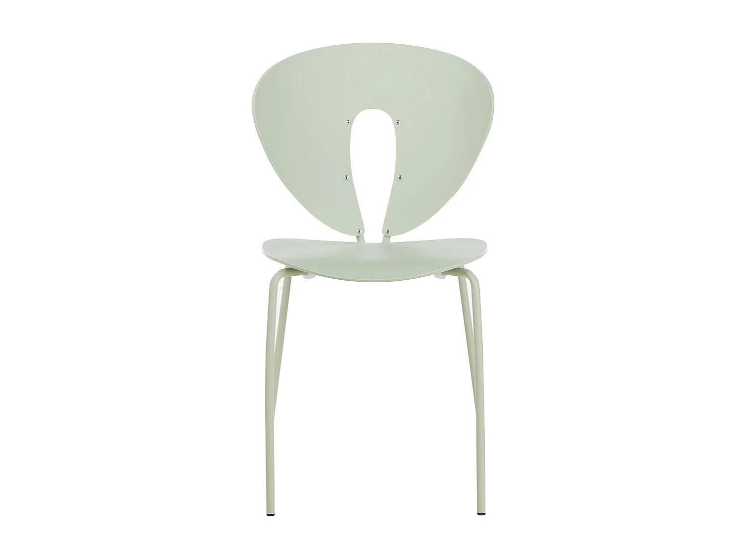 Lot de 2 chaises de salle à manger TRACY Vert clair